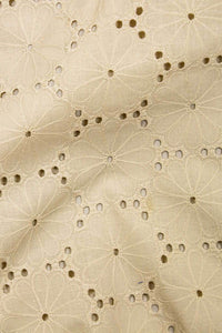 Daisy Eyelet Beige