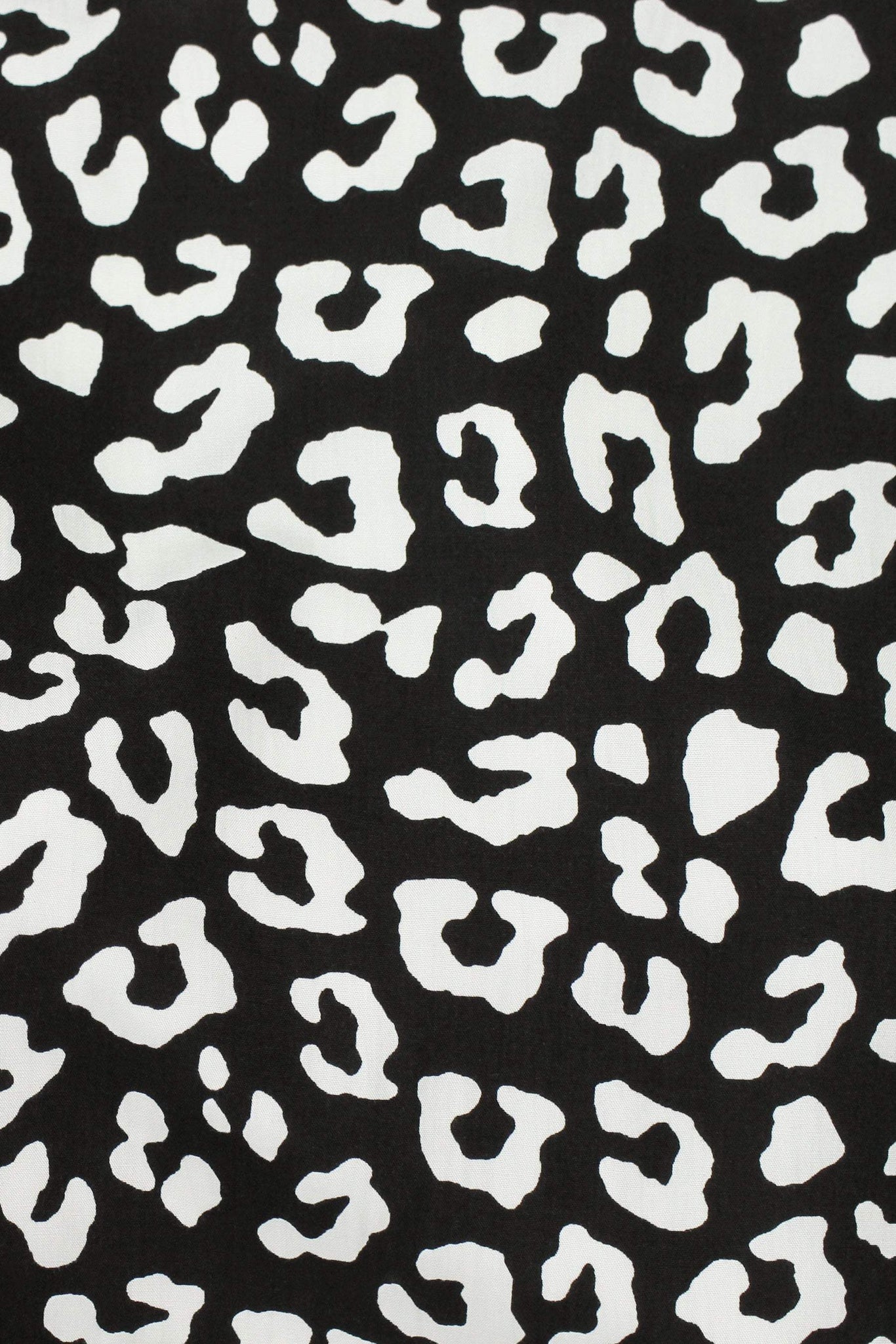 Dali Cheetah Poplin Black / Off White