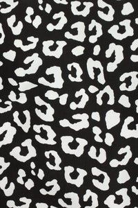 Dali Cheetah Poplin Black / Off White