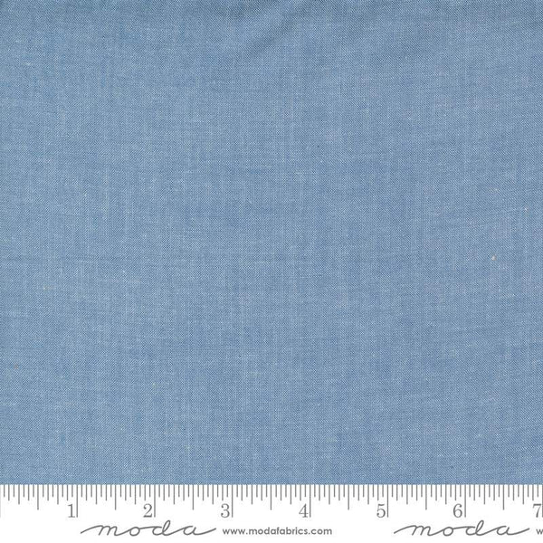 Denim & Daisies Wovens Crossweave By Fig Tree & Co. For Moda Blue Jeans