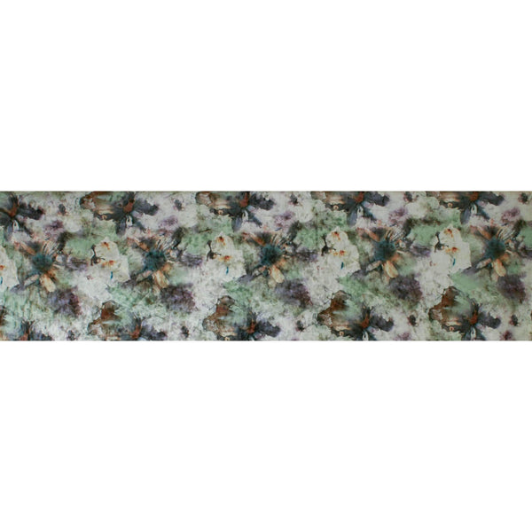 Digital Floral Stretch Velvet Mint / Multi