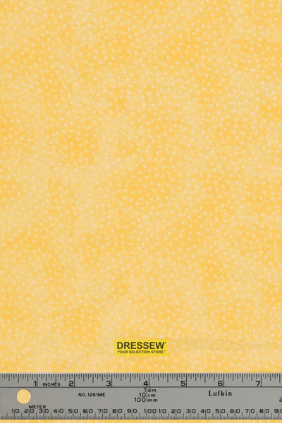 Dots & Splotches Flannelette Yellow / White