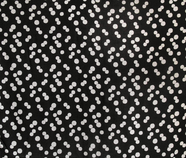 Double Dot Rayon Black / Off White