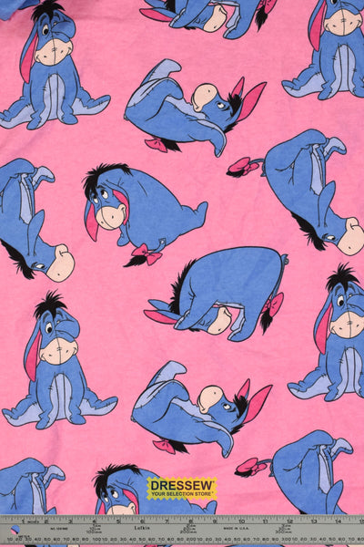 Eeyore Flannelette Pink / Blue