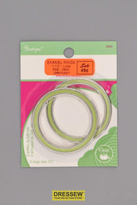 Enamel Metal Rings 38mm (1-1/2") Lime