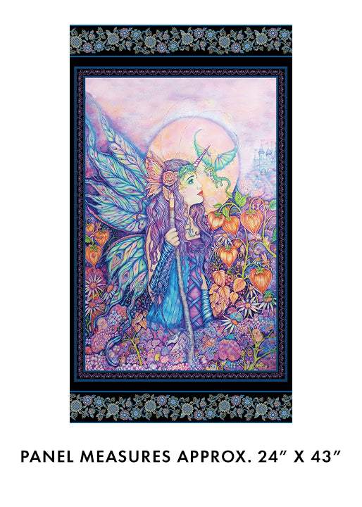 Fairy Enchantment Panel By Donna Antonucci For Benartex Digitally Printed Multi