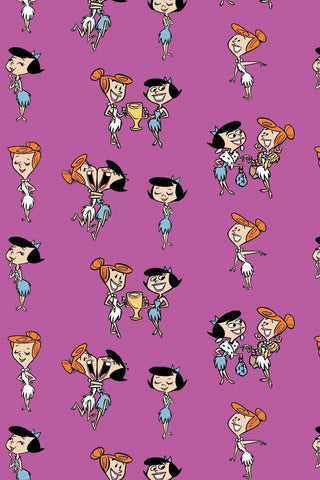 Flintstones Wilma and Betty Purple