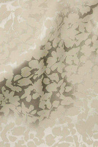 Floral Satin Jacquard Ecru