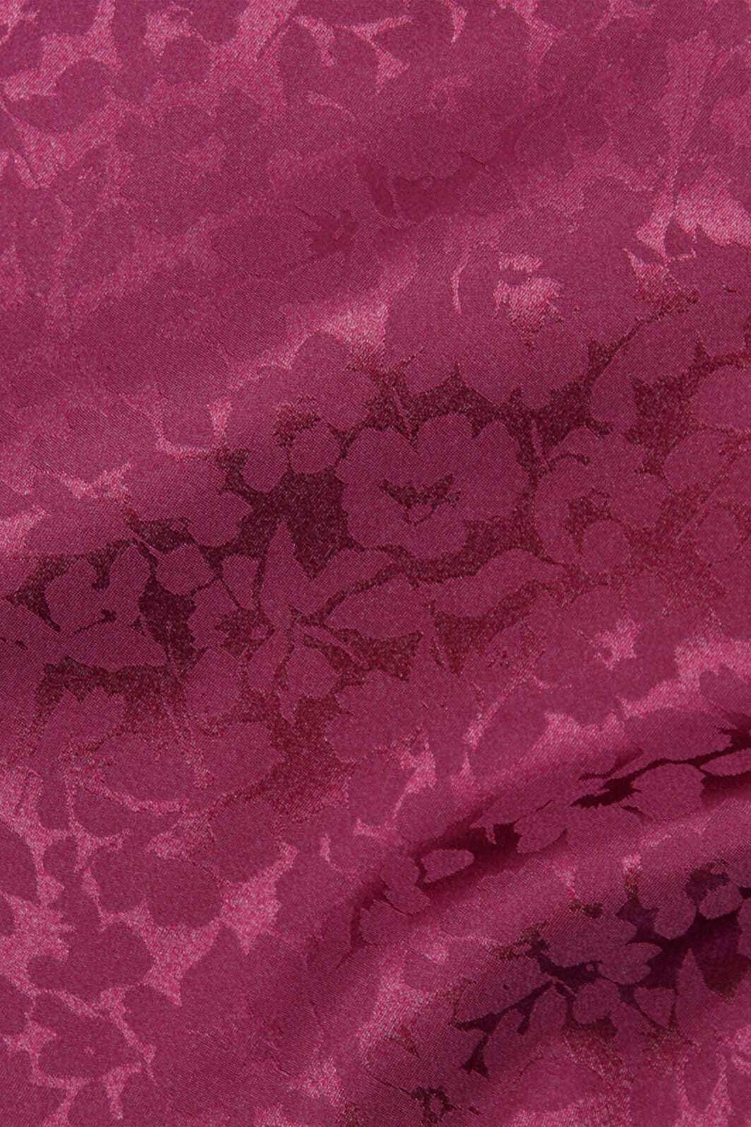 Floral Satin Jacquard Wine