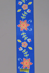 Floral Satin Ribbon 38mm (1-1/2") #9 Royal