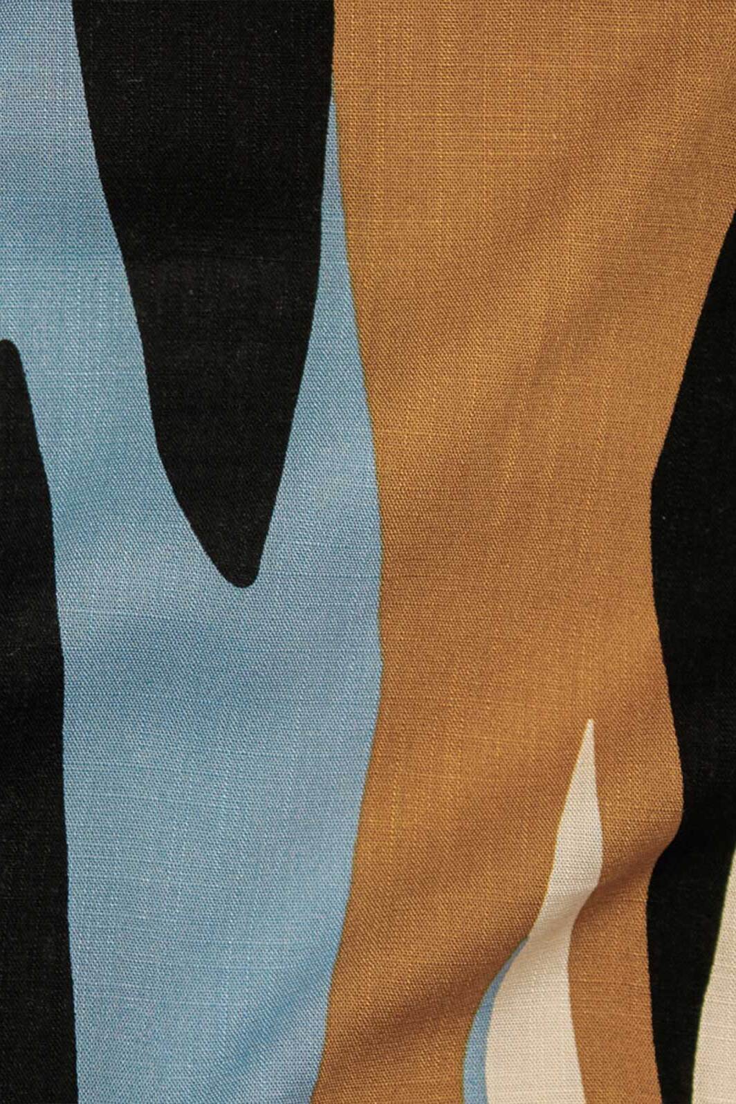 Frida Modern Stripe Blue / Ginger / Black