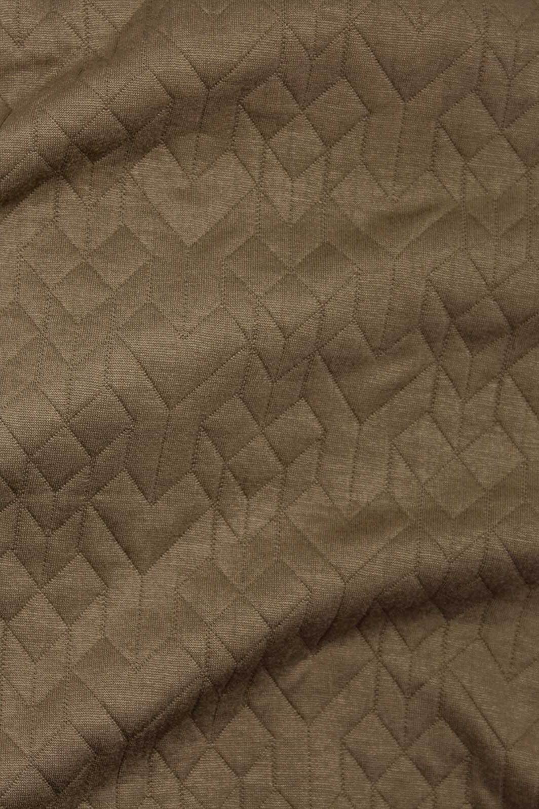 Geo Quilted Knit Mocha