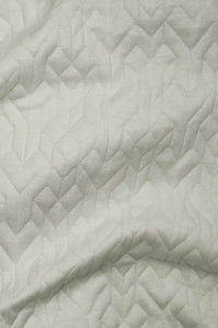 Geo Quilted Knit Off White