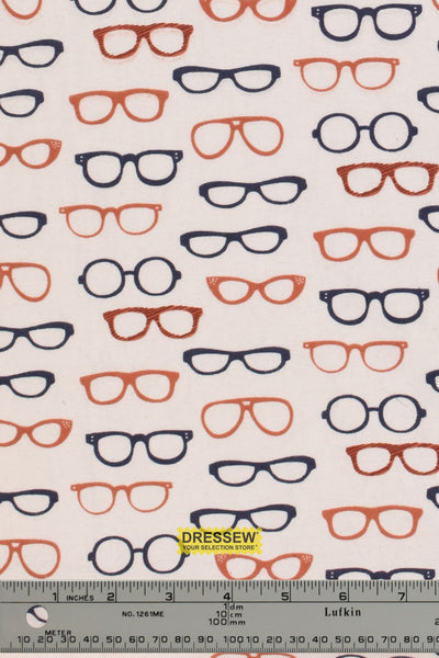 Glasses Flannelette White / Multi