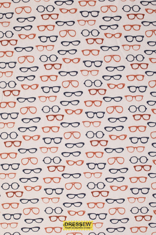 Glasses Flannelette White / Multi