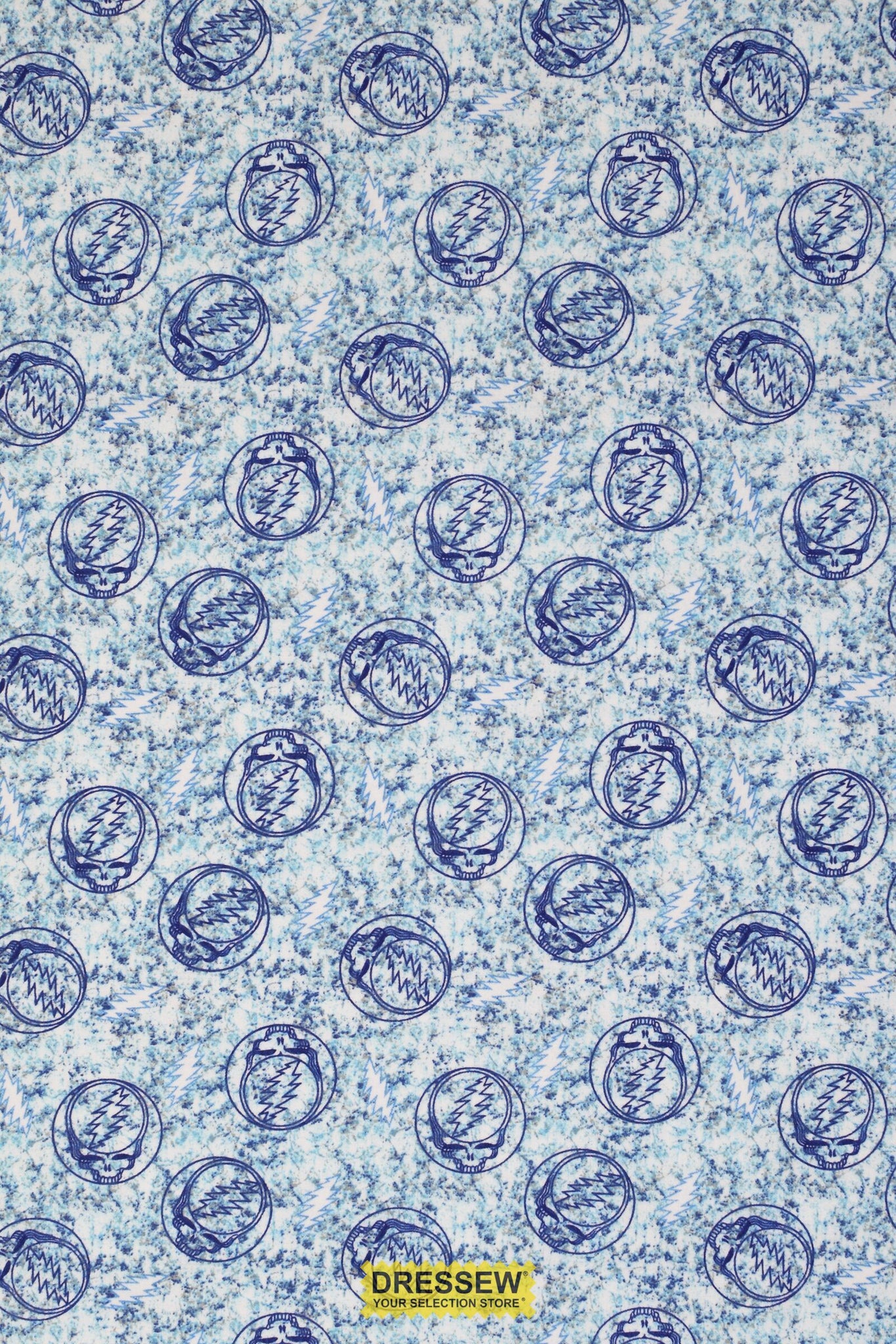 Grateful Dead Flannelette Blue Mix