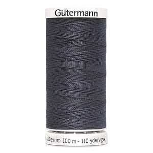 Gütermann Jean Thread 100m Grey