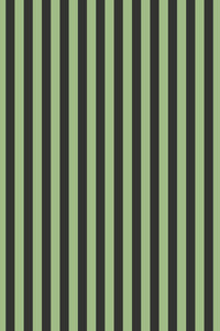 Halloween Cabana Stripe By Rifle Paper Co. For Cotton + Steel Fabrics Green / Black