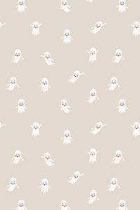 Halloween Ghosts By Rifle Paper Co. For Cotton + Steel Fabrics Natural