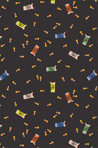Halloween Trick Or Treat By Rifle Paper Co. For Cotton + Steel Fabrics Black