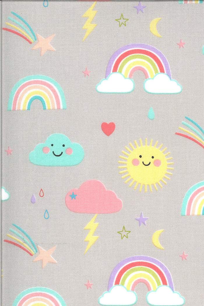 Hello Sunshine Rainbows By Abi Hall For Moda Cloudy