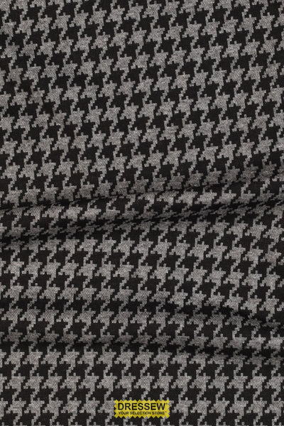 Houndstooth Jacquard Knit Grey / Black