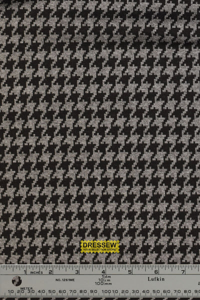 Houndstooth Jacquard Knit Grey / Black