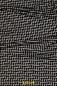 Houndstooth Jacquard Knit Grey / Black