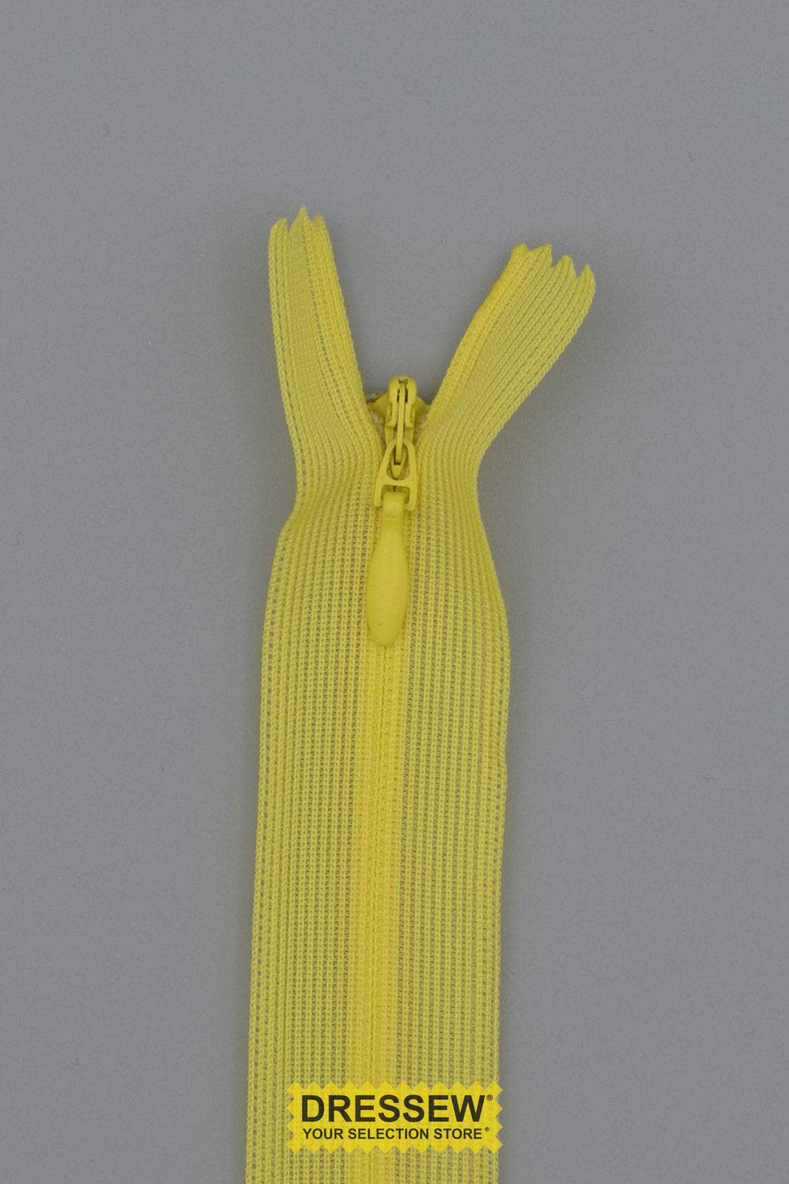 Invisible Closed End Zipper 55cm (22") Lemon