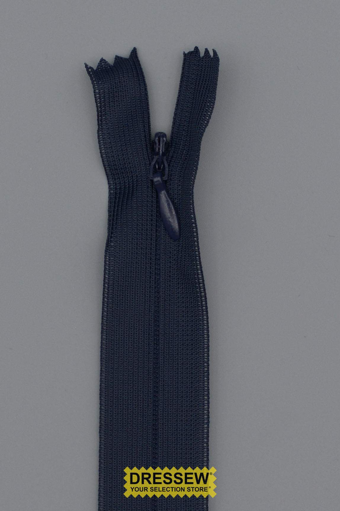 Invisible Closed End Zipper 60cm (24") Navy