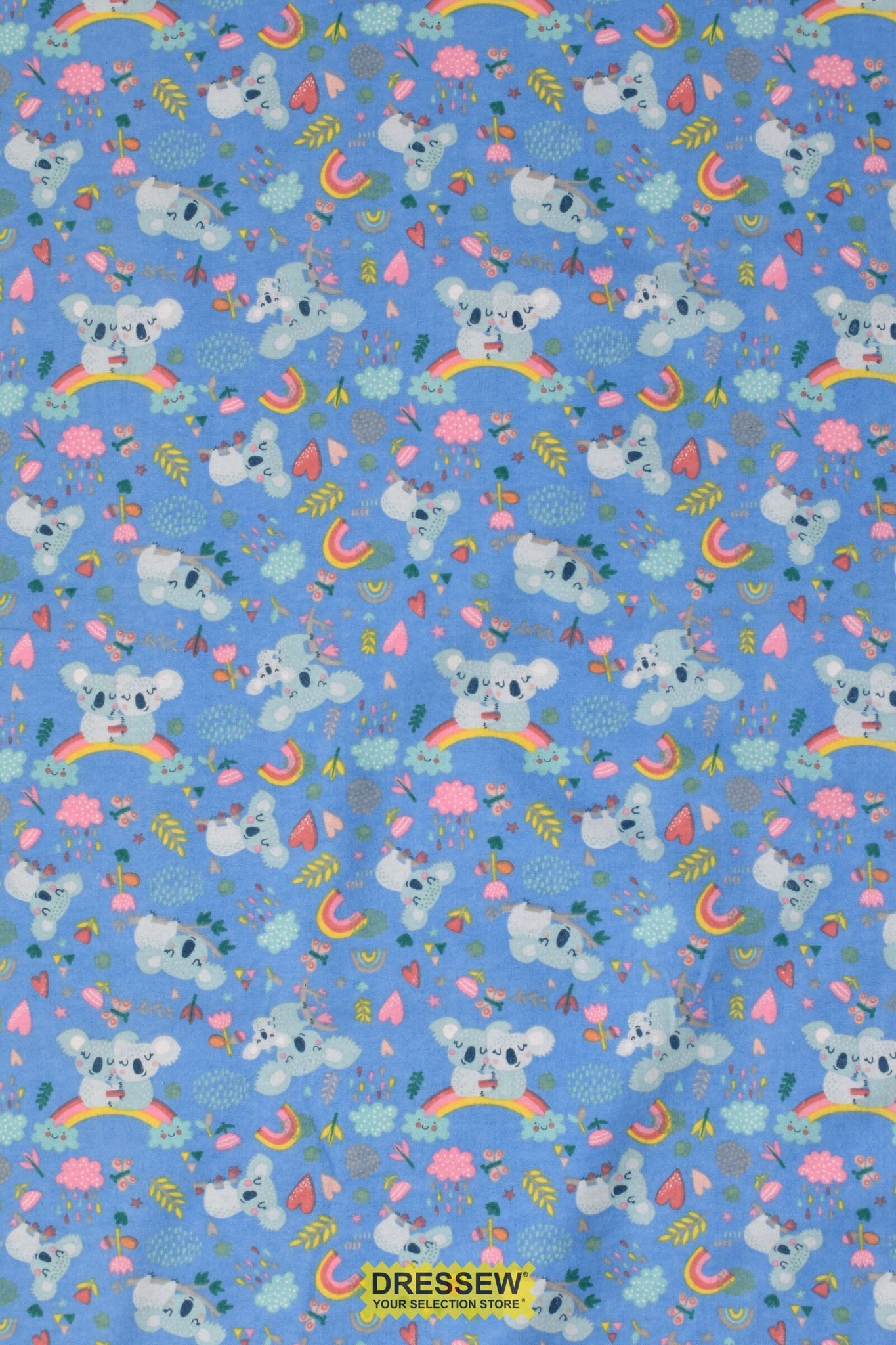 Koala Flannelette Blue / Multi