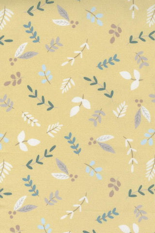 Little Ducklings Foliage Sprigs By Paper And Cloth For Moda Mustard