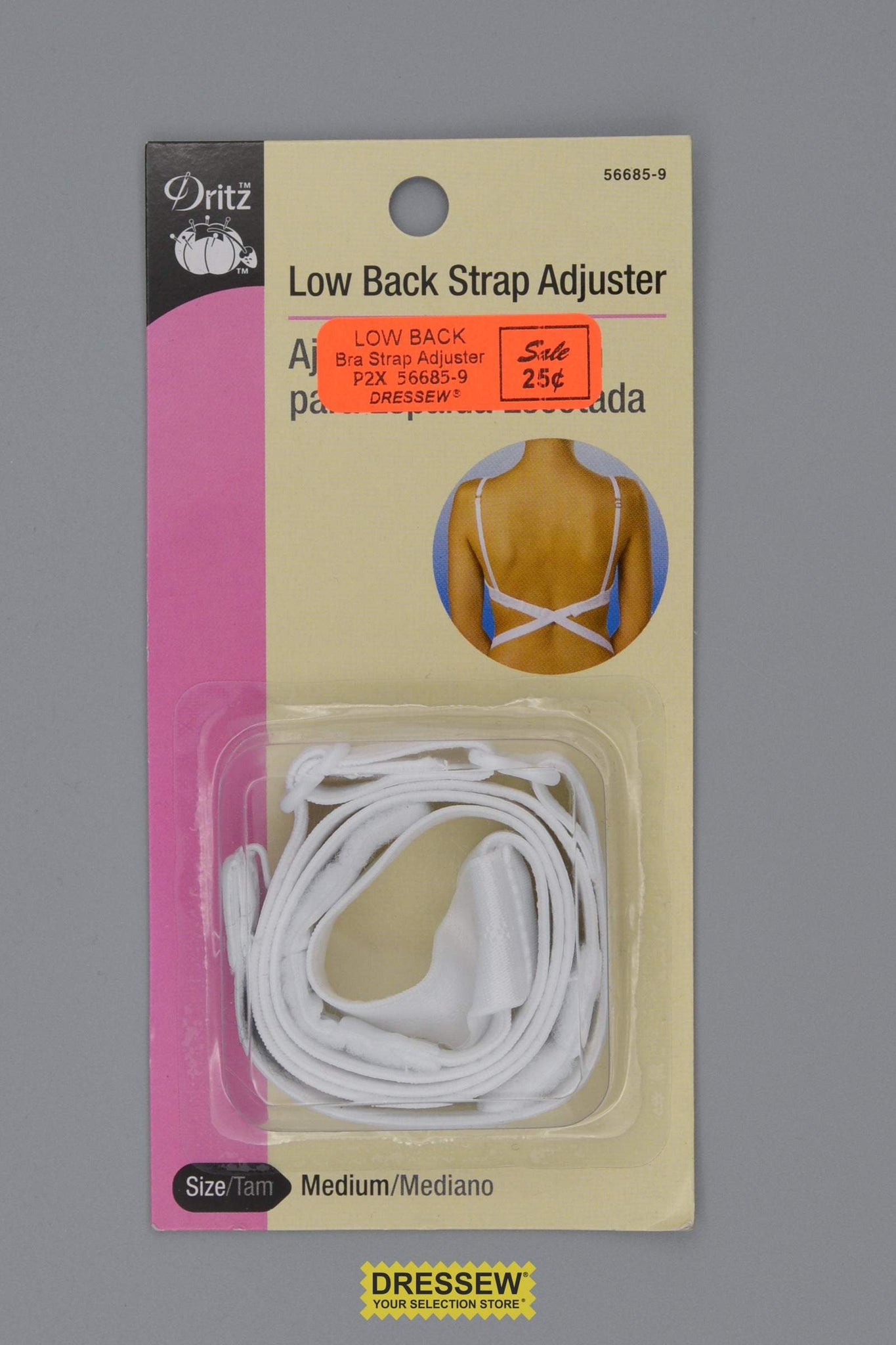Low Back Bra Strap Adjuster White – Dressew Supply Ltd.