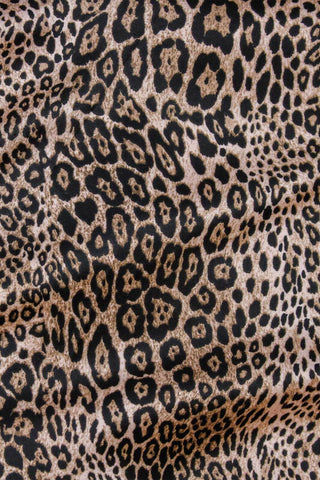 Luciana Leopard Satin Sand / Black