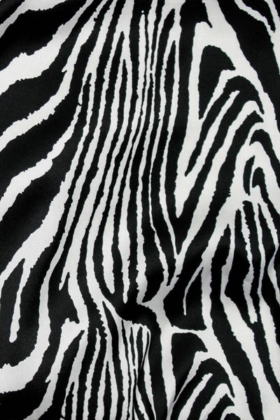 Luciana Zebra Satin Black / Off White