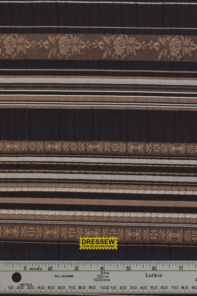 Majestic Jacquard Charcoal / Tan