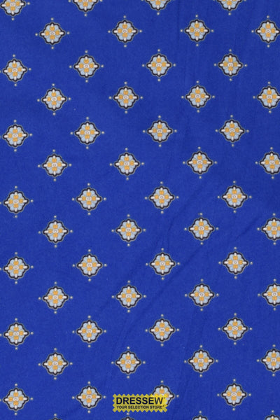 Medallion Flannelette Royal / Multi