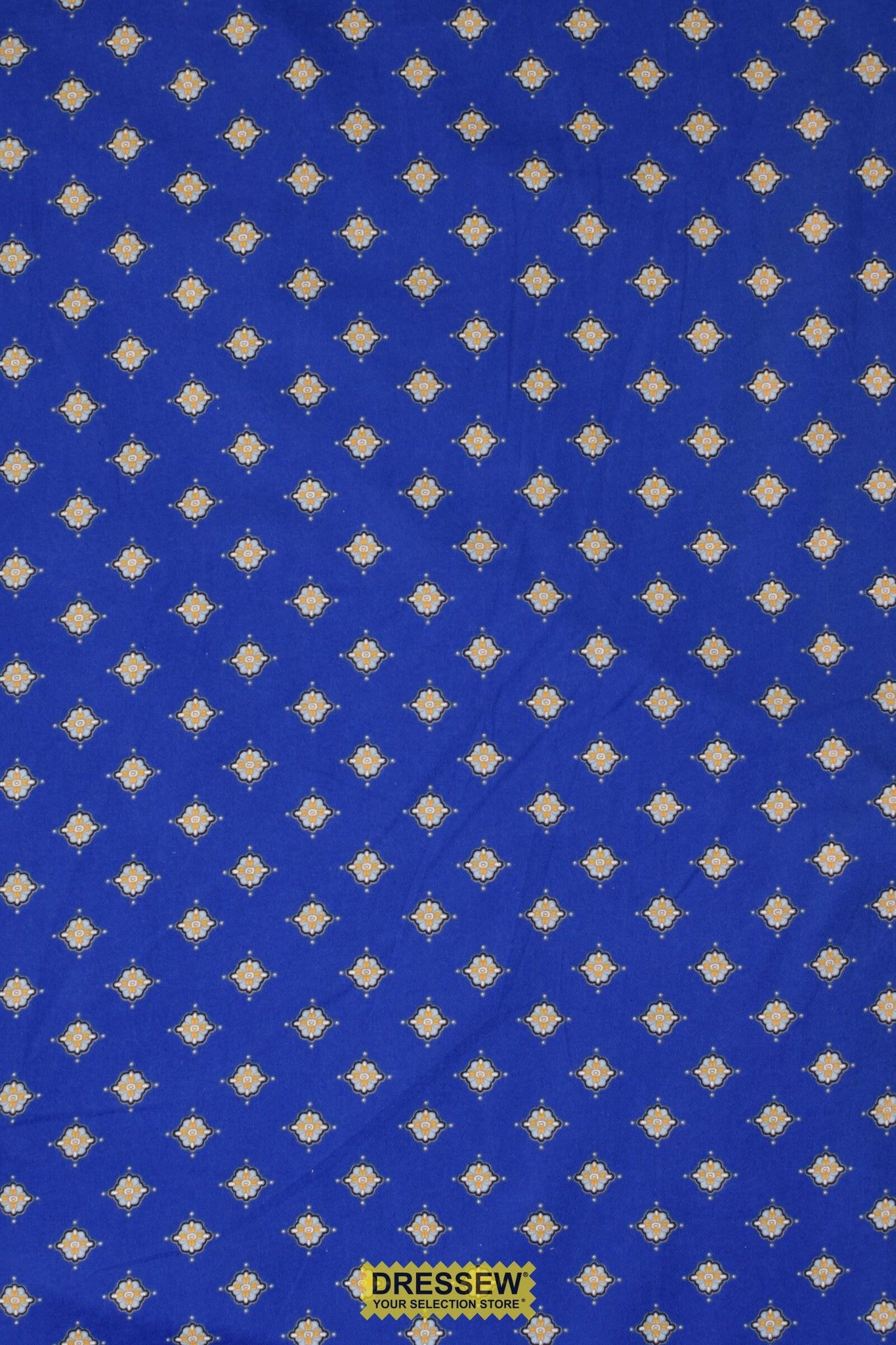 Medallion Flannelette Royal / Multi