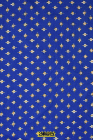 Medallion Flannelette Royal / Multi