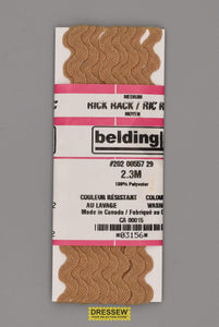 Medium Ric-Rac Dark Beige