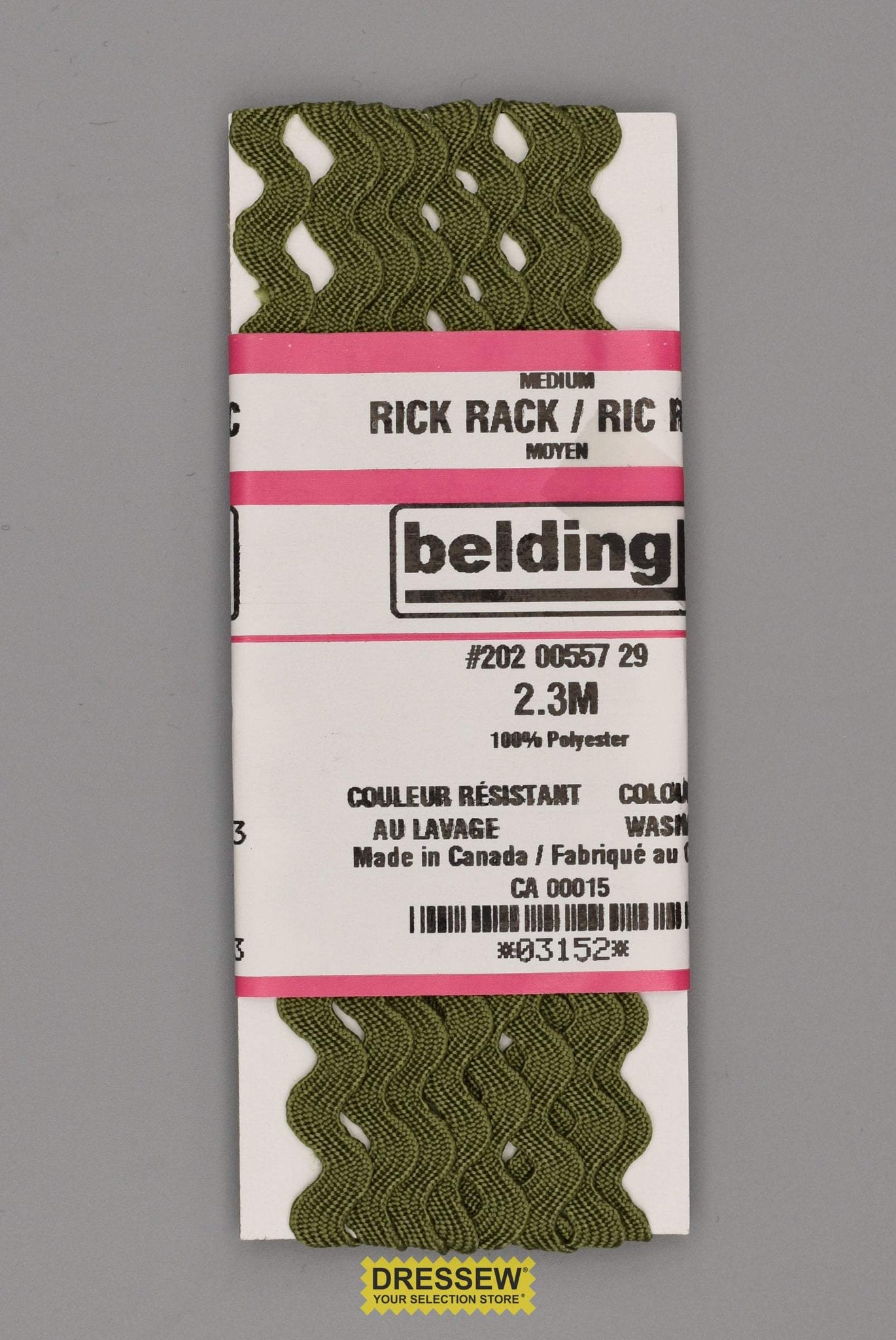 Medium Ric-Rac Moss