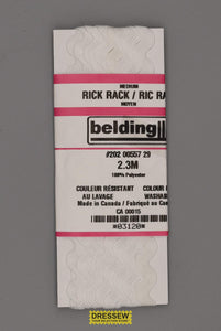 Medium Ric-Rac White