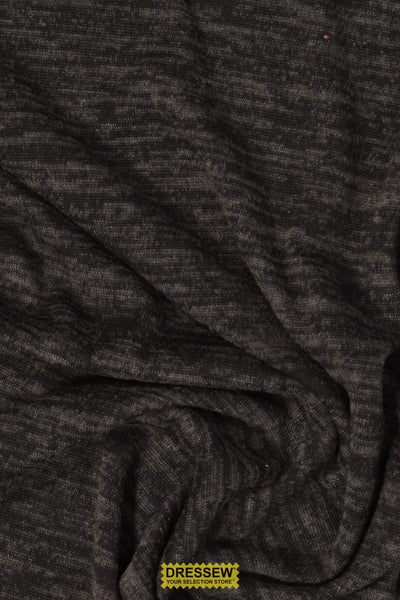 Melange Sweater Knit Black / Dark Grey