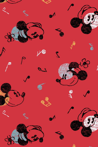 Mickey & Minnie Mouse Music Red