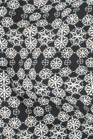 Moda Crepe Print Black / White