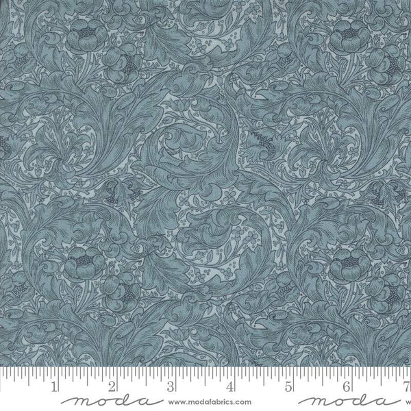 Morris Manor Bachelors Button By Barbara Brackman For Moda Sky