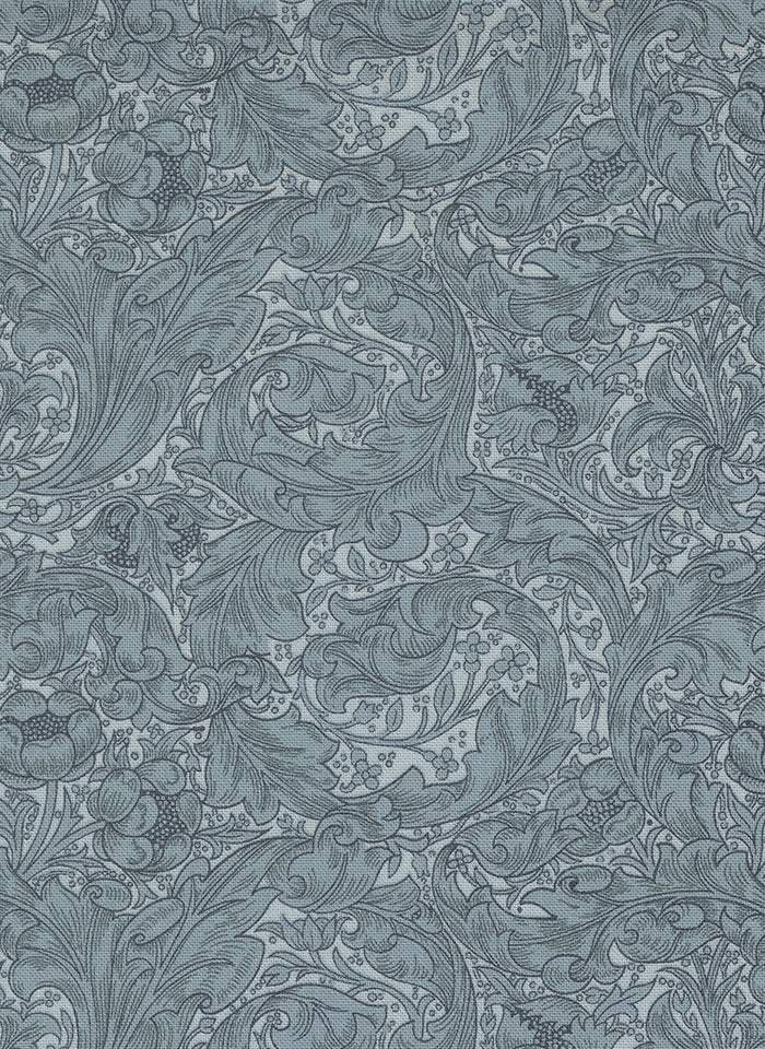 Morris Manor Bachelors Button By Barbara Brackman For Moda Sky