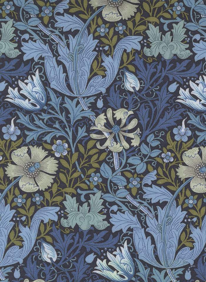 Morris Manor Compton Floral By Barbara Brackman For Moda Twilight