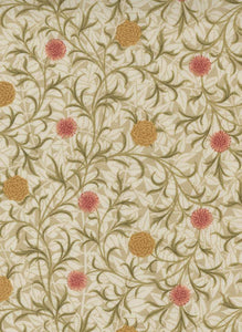 Morris Manor Scroll Floral By Barbara Brackman For Moda Porcelain