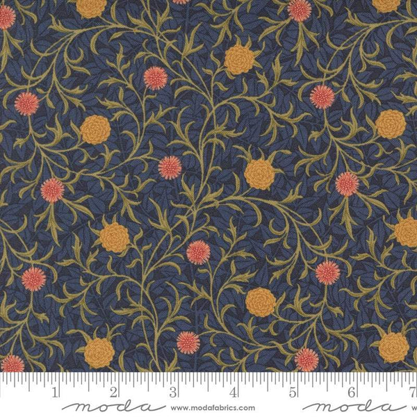Morris Manor Scroll Floral By Barbara Brackman For Moda Twilight